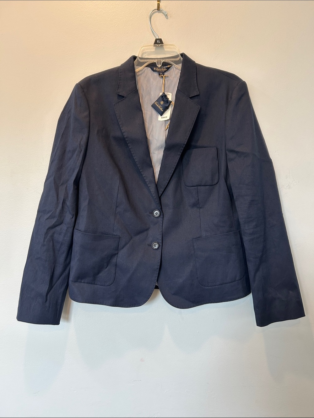 Brooks Brothers Navy Women's Two-Button Blazer - tiny hole on arm